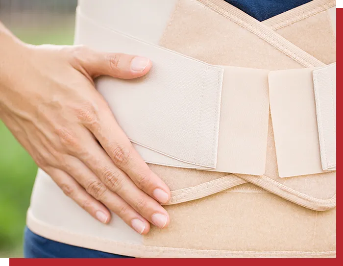 コルセットやサポーター